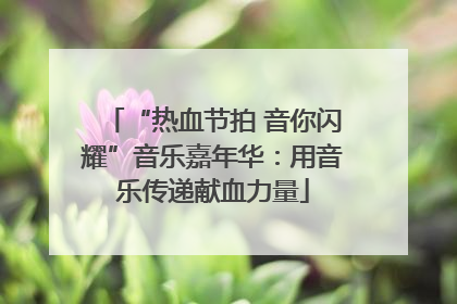 “热血节拍 音你闪耀”音乐嘉年华：用音乐传递献血力量