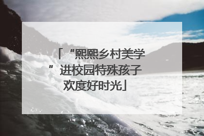 “熙熙乡村美学”进校园特殊孩子欢度好时光