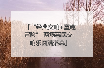 “经典交响+童趣冒险” 两场惠民交响乐圆满落幕
