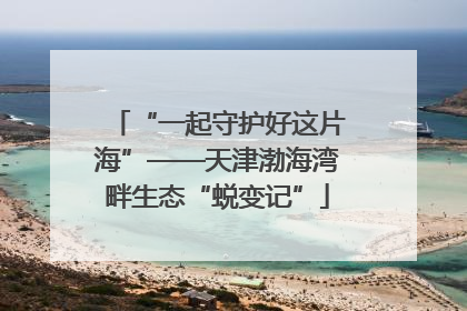 “一起守护好这片海”——天津渤海湾畔生态“蜕变记”