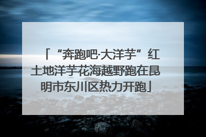 “奔跑吧·大洋芋”红土地洋芋花海越野跑在昆明市东川区热力开跑