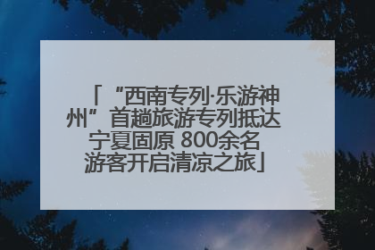 “西南专列·乐游神州”首趟旅游专列抵达宁夏固原 800余名游客开启清凉之旅