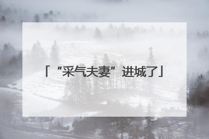 “采气夫妻”进城了