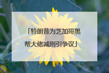 特朗普为芝加哥黑帮大佬减刑引争议