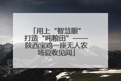 用上“智慧眼” 打造“吨粮田”——陕西宝鸡一座无人农场夏收见闻