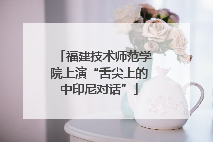 福建技术师范学院上演“舌尖上的中印尼对话”