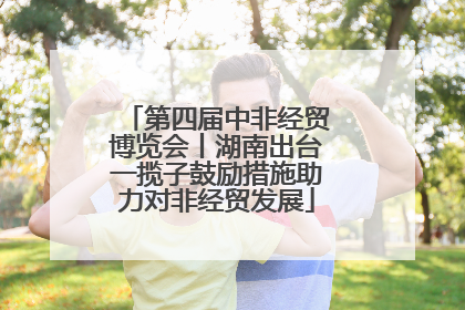第四届中非经贸博览会丨湖南出台一揽子鼓励措施助力对非经贸发展