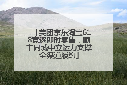 美团京东淘宝618竞逐即时零售，顺丰同城中立运力支撑全渠道履约