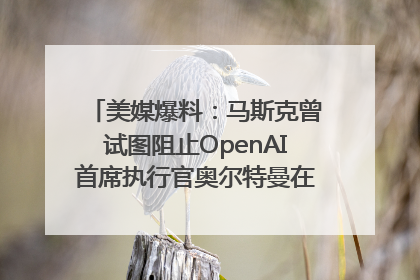 美媒爆料：马斯克曾试图阻止OpenAI首席执行官奥尔特曼在中东的AI交易