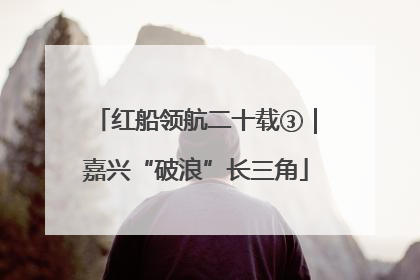红船领航二十载③｜嘉兴“破浪”长三角