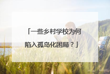 一些乡村学校为何陷入孤岛化困局？