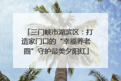 三门峡市湖滨区：打造家门口的“幸福养老圈”守护最美夕阳红