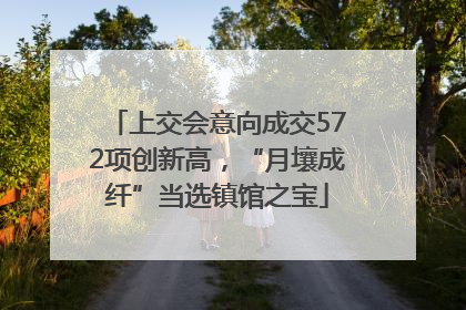 上交会意向成交572项创新高，“月壤成纤”当选镇馆之宝