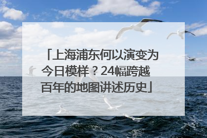 上海浦东何以演变为今日模样？24幅跨越百年的地图讲述历史