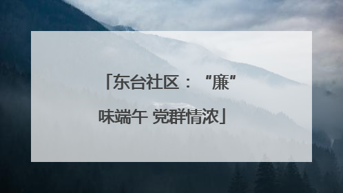东台社区：“廉”味端午 党群情浓