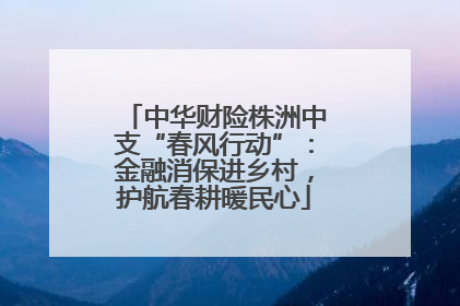 中华财险株洲中支“春风行动”：金融消保进乡村，护航春耕暖民心