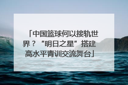 中国篮球何以接轨世界？“明日之星”搭建高水平青训交流舞台