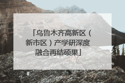 乌鲁木齐高新区（新市区）产学研深度融合再结硕果