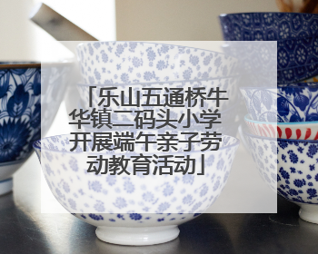 乐山五通桥牛华镇二码头小学开展端午亲子劳动教育活动