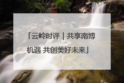云岭时评｜共享南博机遇 共创美好未来