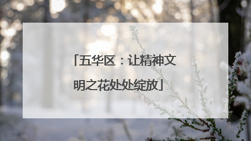 五华区：让精神文明之花处处绽放