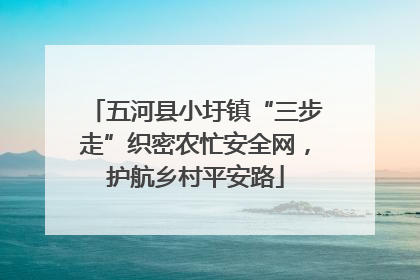 五河县小圩镇“三步走”织密农忙安全网，护航乡村平安路