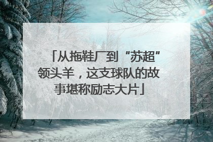从拖鞋厂到“苏超”领头羊，这支球队的故事堪称励志大片