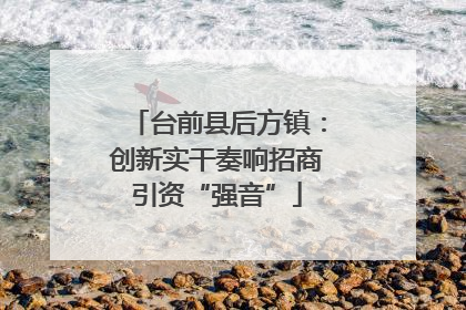 台前县后方镇：创新实干奏响招商引资“强音”