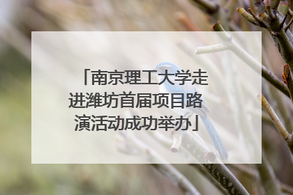南京理工大学走进潍坊首届项目路演活动成功举办