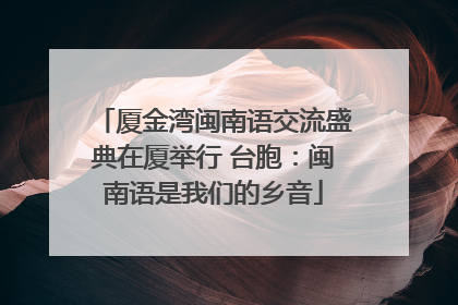 厦金湾闽南语交流盛典在厦举行 台胞：闽南语是我们的乡音