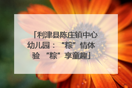 利津县陈庄镇中心幼儿园：“粽”情体验 “粽”享童趣