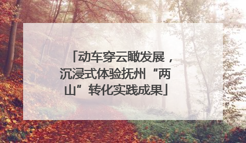动车穿云瞰发展，沉浸式体验抚州“两山”转化实践成果