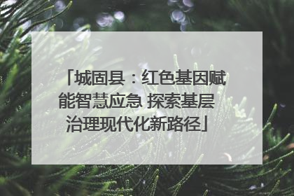 城固县：红色基因赋能智慧应急 探索基层治理现代化新路径