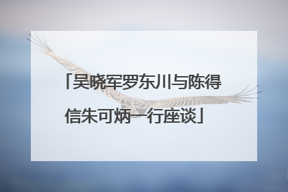 吴晓军罗东川与陈得信朱可炳一行座谈