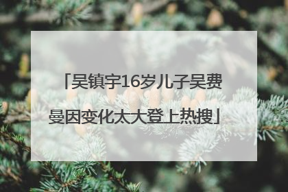 吴镇宇16岁儿子吴费曼因变化太大登上热搜