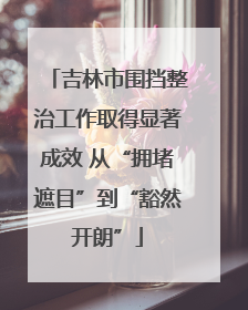 吉林市围挡整治工作取得显著成效 从“拥堵遮目”到“豁然开朗”