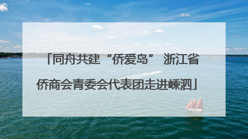 同舟共建“侨爱岛” 浙江省侨商会青委会代表团走进嵊泗