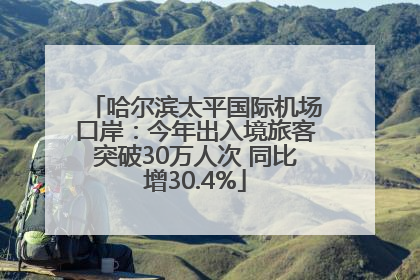 哈尔滨太平国际机场口岸：今年出入境旅客突破30万人次 同比增30.4%