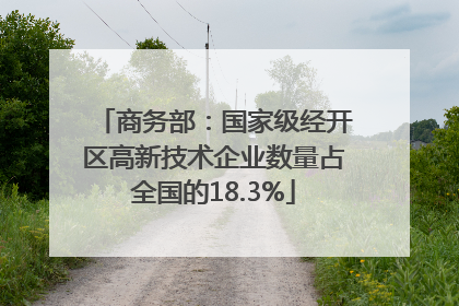 商务部：国家级经开区高新技术企业数量占全国的18.3%