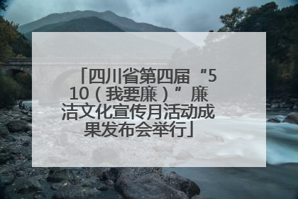 四川省第四届“510（我要廉）”廉洁文化宣传月活动成果发布会举行