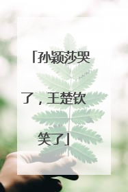 孙颖莎哭了，王楚钦笑了