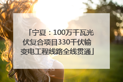 宁夏：100万千瓦光伏复合项目330千伏输变电工程线路全线贯通