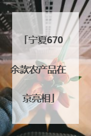 宁夏670余款农产品在京亮相