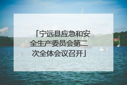 宁远县应急和安全生产委员会第二次全体会议召开