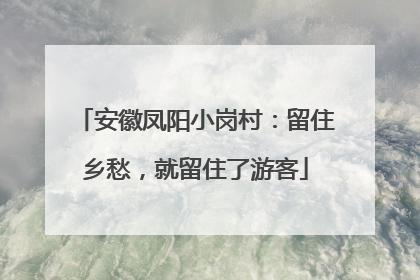 安徽凤阳小岗村：留住乡愁，就留住了游客