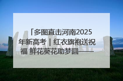 多图直击河南2025年新高考｜红衣旗袍送祝福 鲜花葵花助梦圆——尉氏县高考暖心送考