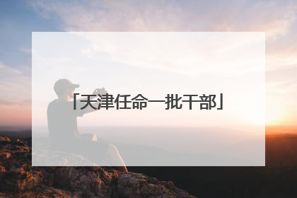天津任命一批干部