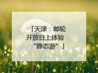 天津：邮轮开放日上体验“静态游”