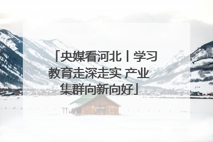 央媒看河北丨学习教育走深走实 产业集群向新向好
