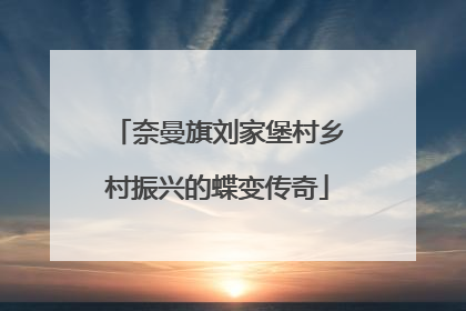 奈曼旗刘家堡村乡村振兴的蝶变传奇
